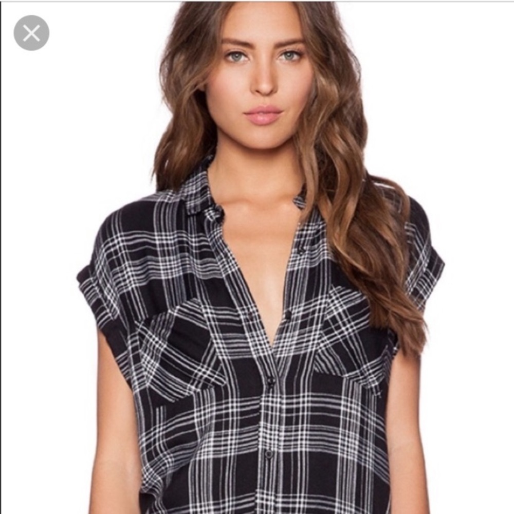 Rails Brit Short-Sleeved Button Down EUC